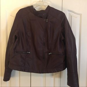 Faux leather jacket